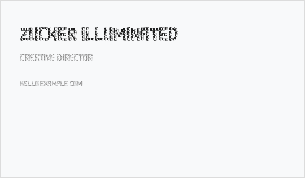 Zucker Illuminated Business Card