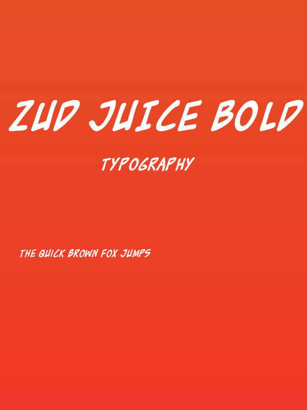 Zud Juice Bold Poster