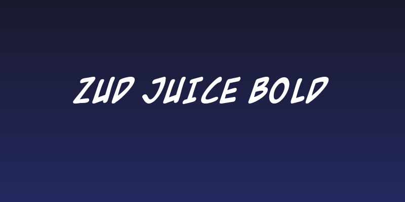 Zud Juice Bold Social Header
