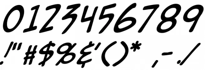 Zud Juice Italic Font OTHER CHARS