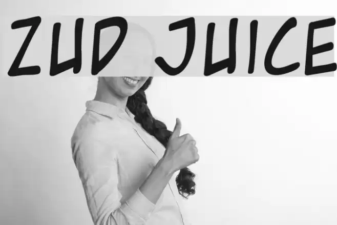 Zud Juice Font examples