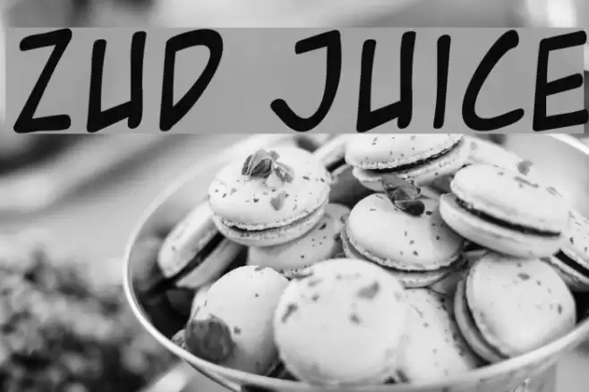 Zud Juice Font examples