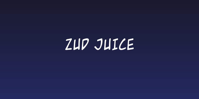 Zud Juice Social Header