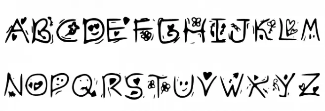 Zudlove Regular Font Litere mari