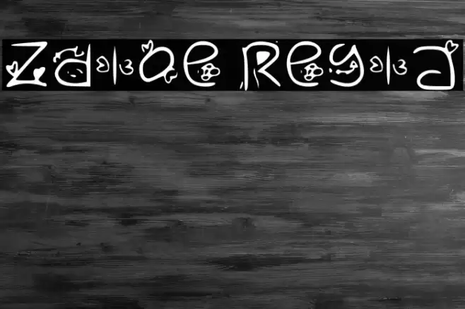 Zudlove Regular Font examples