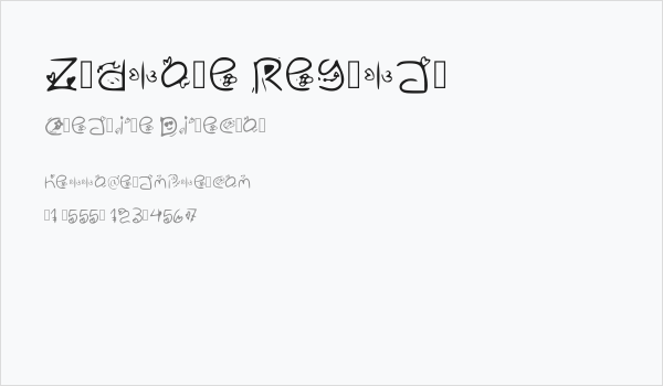 Zudlove Regular Business Card