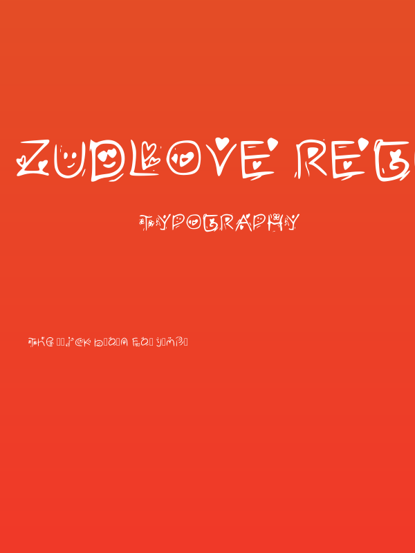 Zudlove Regular Poster