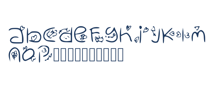 Zudlove Regular Lowercase