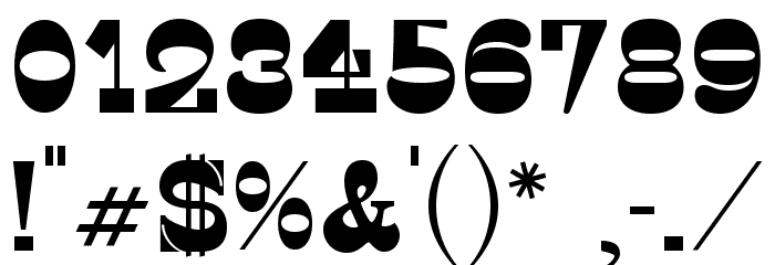 Zuecos CF Regular Font OTHER CHARS