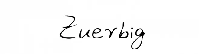 Zuerbig  Frei Schriftart Herunterladen