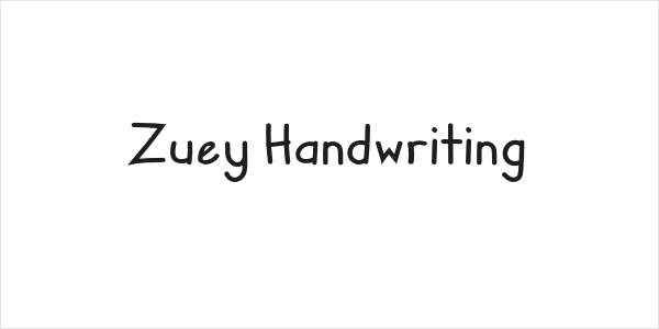 Zuey Handwriting Logo
