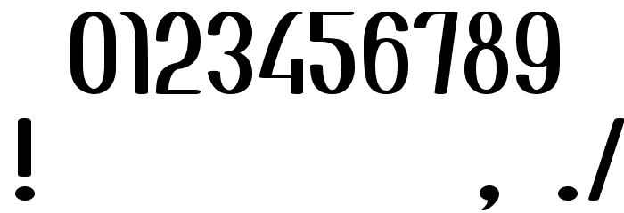 Zuider Postduif Demo Font OTHER CHARS