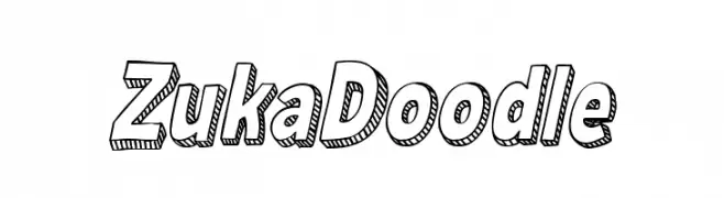 Zuka Doodle  Frei Schriftart Herunterladen