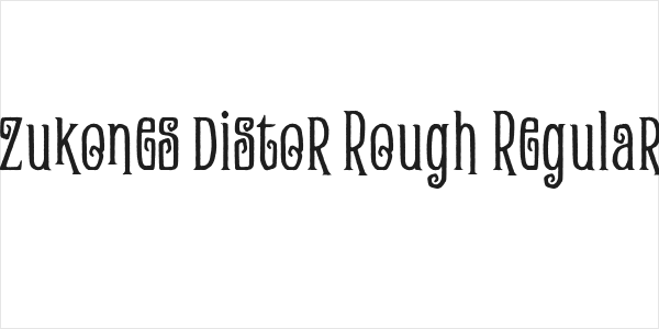 Zukones Distor Rough Regular Logo