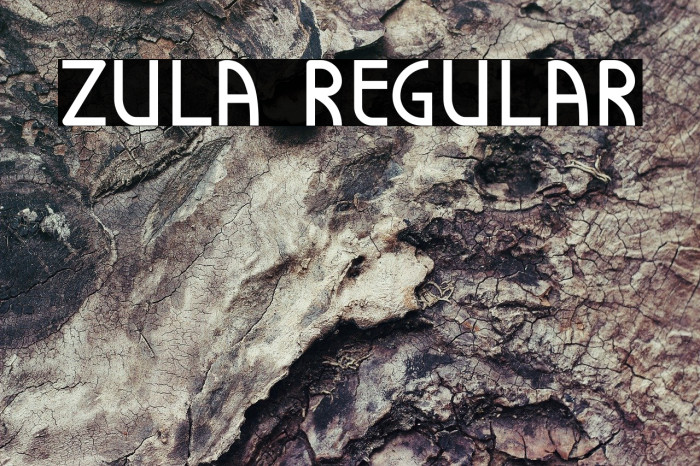 Zula Regular Font examples
