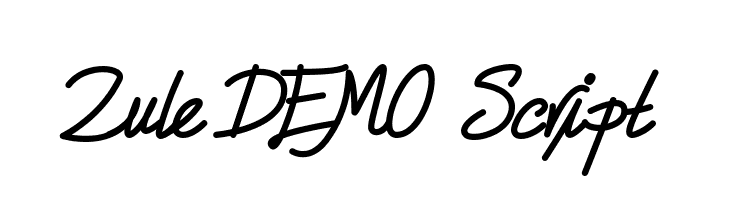 Zule DEMO Script  Fuentes Gratis Descargar
