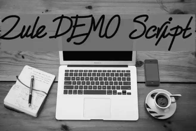 Zule DEMO Script Font examples