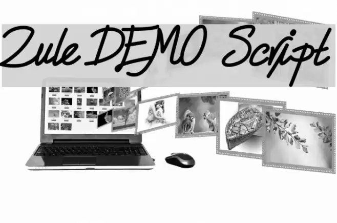 Zule DEMO Script Font examples