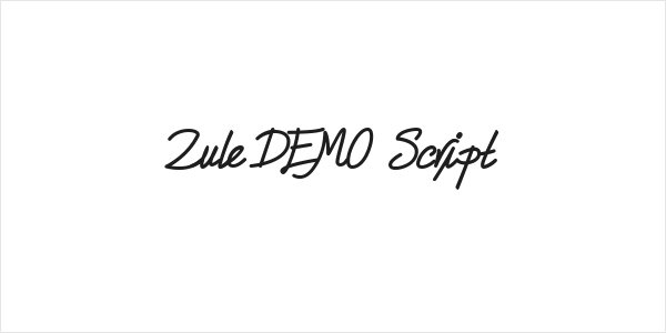 Zule DEMO Script Logo