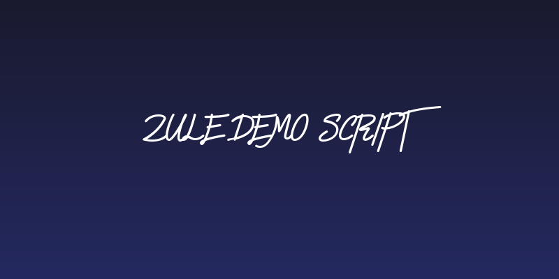 Zule DEMO Script Social Header