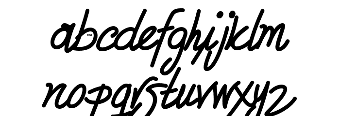Zule DEMO Script Font LOWERCASE