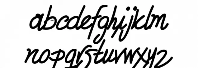 Zule DEMO Script フォント 小文字