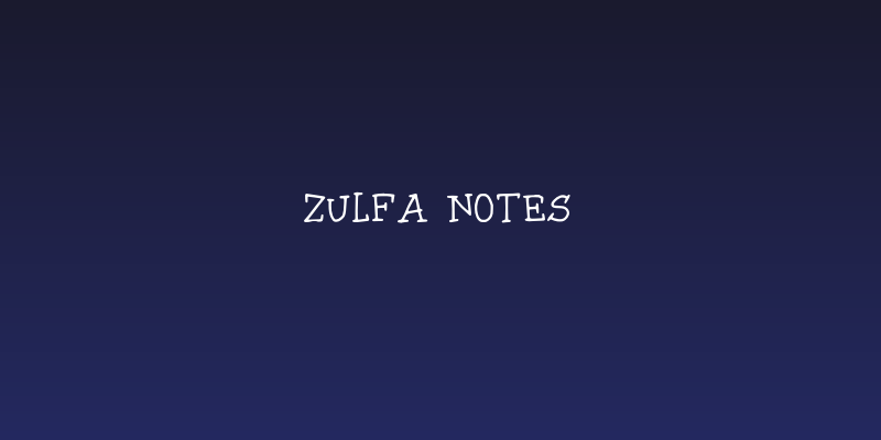Zulfa Notes Social Header