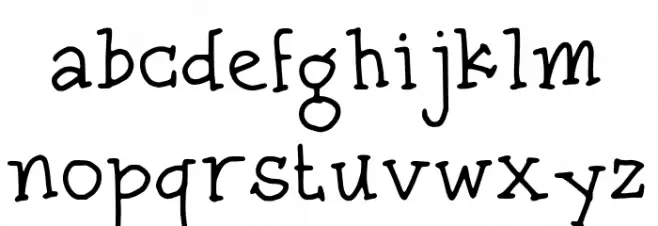 Zulfa Notes フォント 小文字