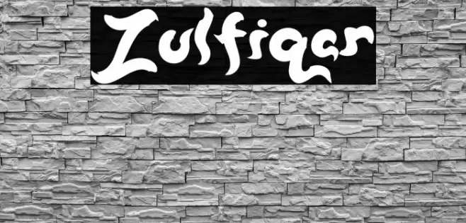 Zulfiqar Font examples
