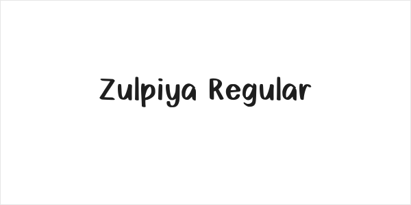 Zulpiya Regular Logo