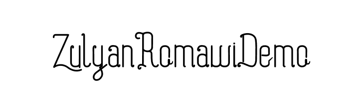Zulyan Romawi Demo  免费字体下载