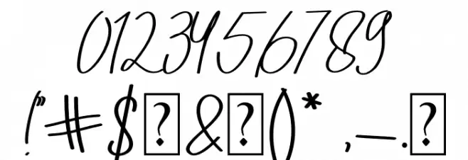 Zumattan Font OTHER CHARS