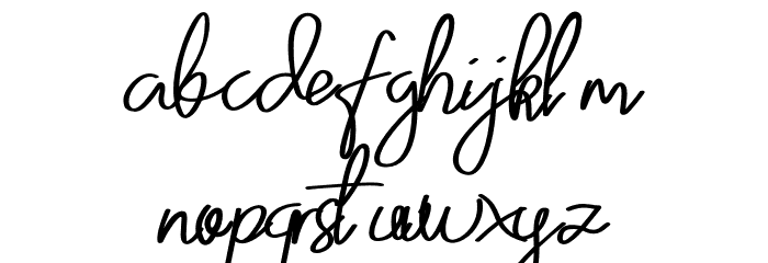 Zumattan Font LOWERCASE