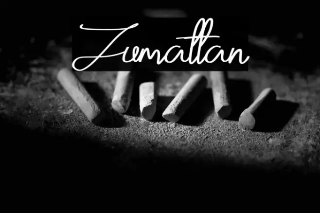Zumattan Font examples