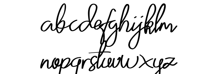 Zumattan Font LOWERCASE