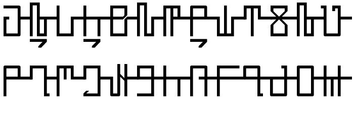 Zungkayu Regular Font LOWERCASE