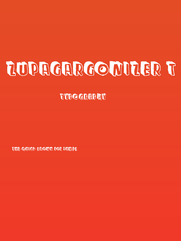 Zupagargonizer T Poster