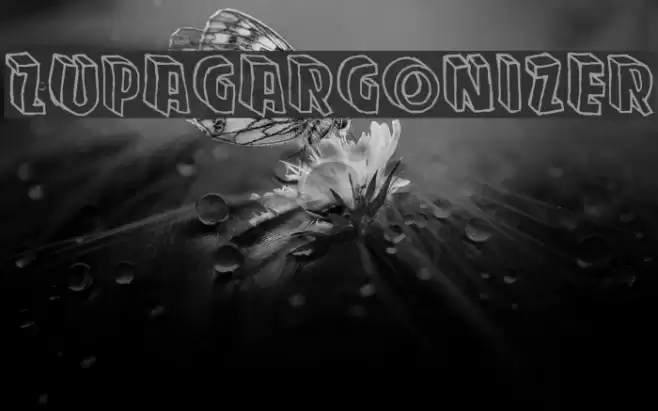 Zupagargonizer Font examples