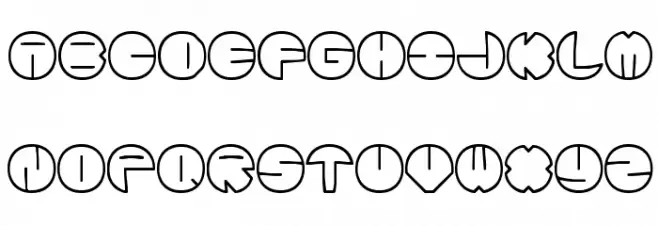 Zurklez Outline BRK Font UPPERCASE