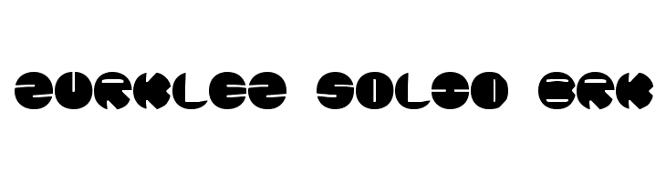 Zurklez Solid BRK Font