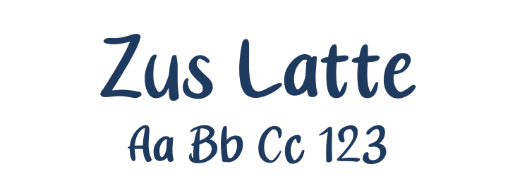 Zus Latte Font Preview