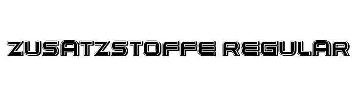 Zusatzstoffe Regular  नि: शुल्क फ़ॉन्ट्स डाउनलोड