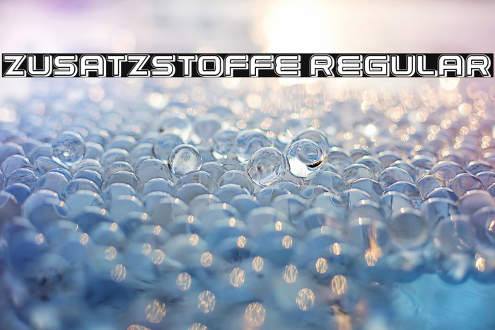 Zusatzstoffe Regular Example 3