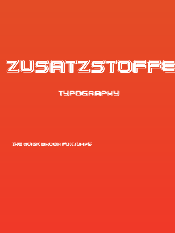 Zusatzstoffe Regular Poster