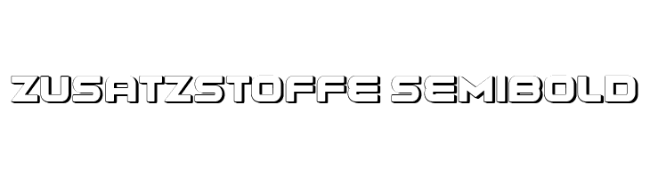 Zusatzstoffe SemiBold  Frei Schriftart Herunterladen