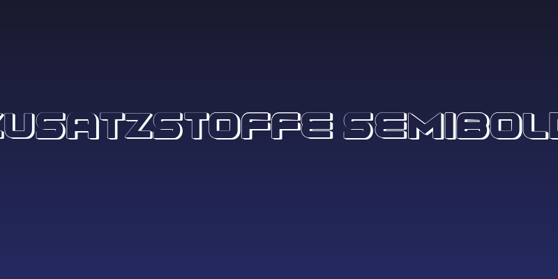 Zusatzstoffe SemiBold Social Header