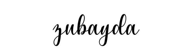 zubayda  नि: शुल्क फ़ॉन्ट्स डाउनलोड