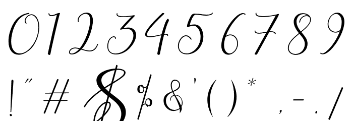 zubayda Font OTHER CHARS