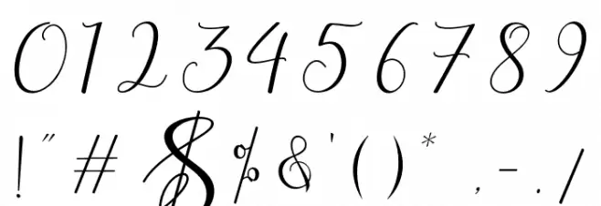 zubayda Font OTHER CHARS