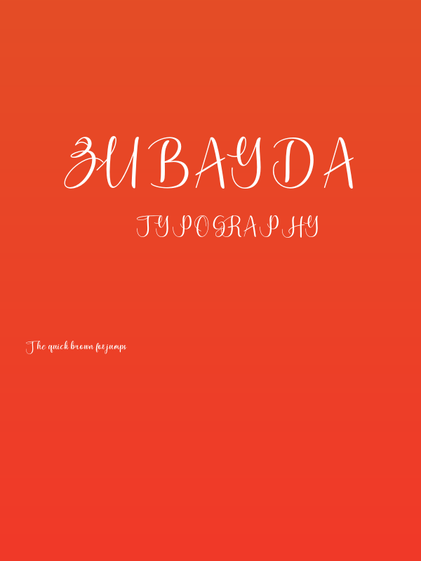 zubayda Poster
